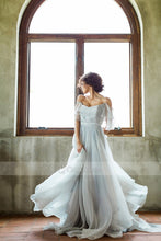 A-line/Princess Sweetheart Sweep Train Wedding Dresses